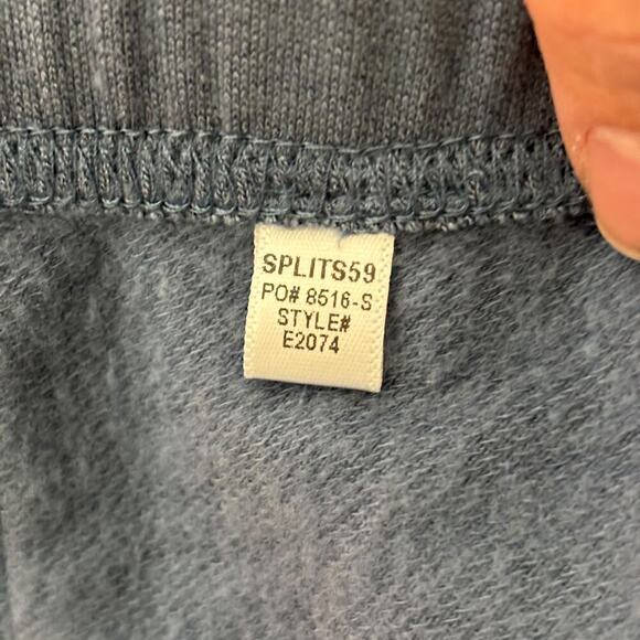 Splits59 Straight Leg Fleece Sweatpants Dusty Blue Size Medium - Picture 6 of 7